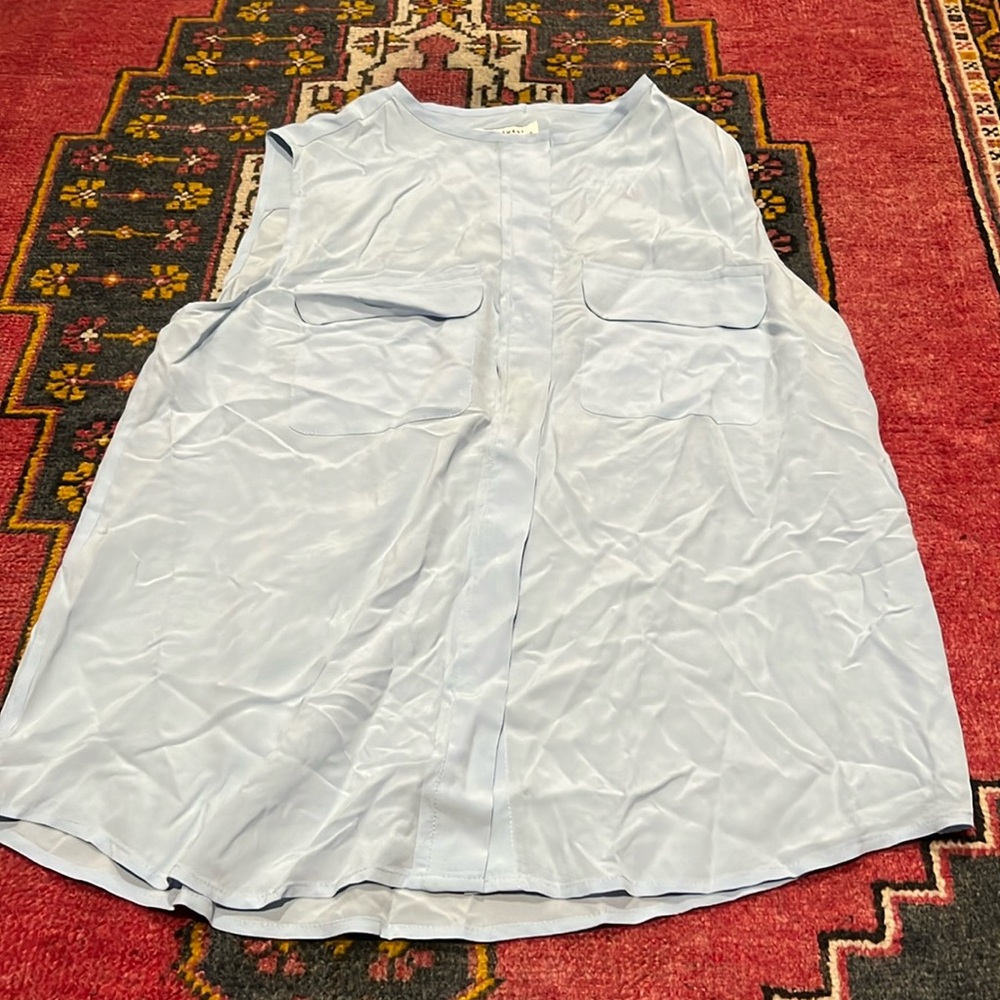 Equipment Silk Button Up Tank